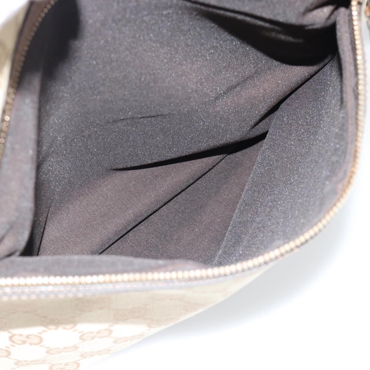 GUCCI GG Canvas Shoulder Bag Outlet Beige Gold 388930 Auth 183071