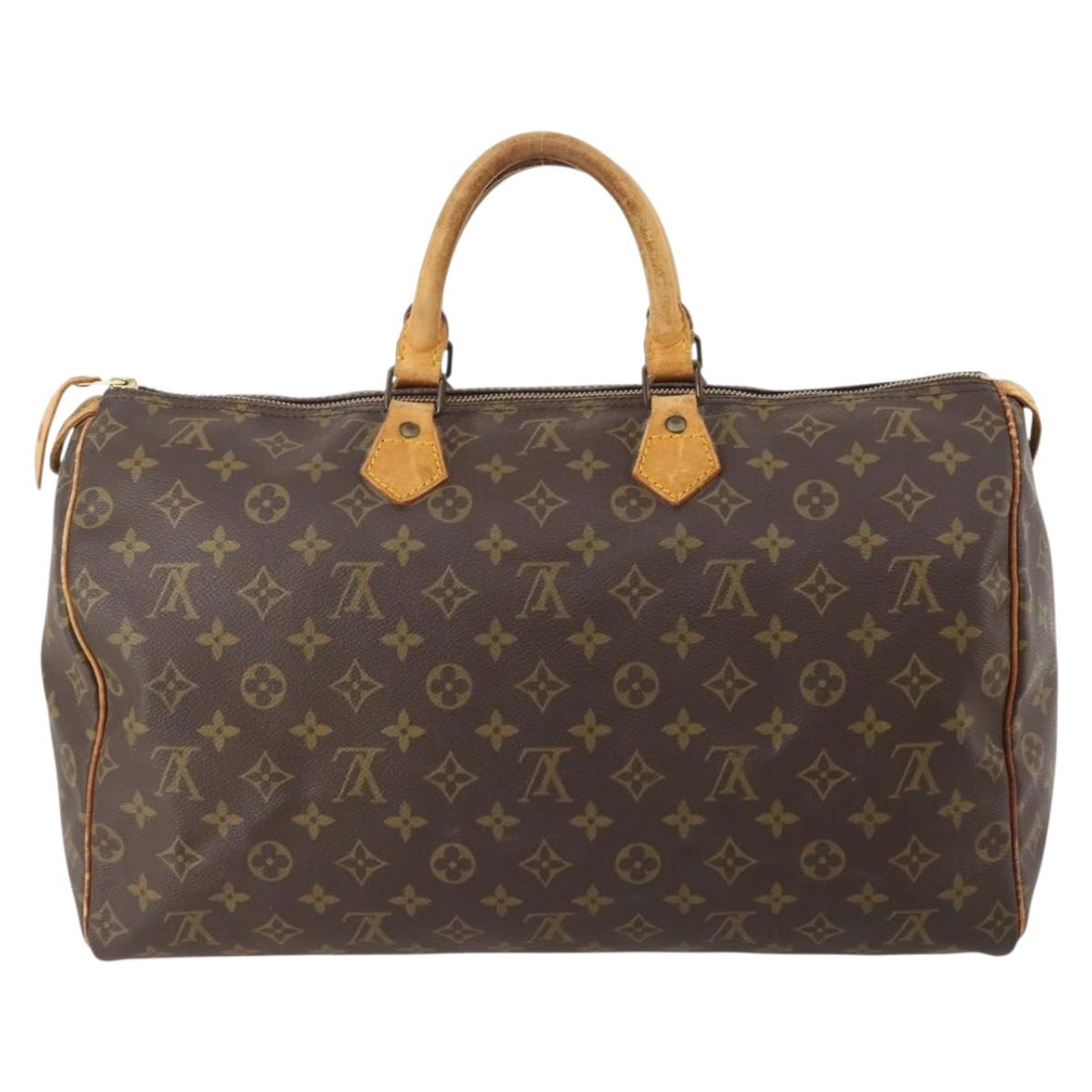 LOUIS VUITTON Monogram Speedy 40 Hand Bag M41522 LV Auth 183075