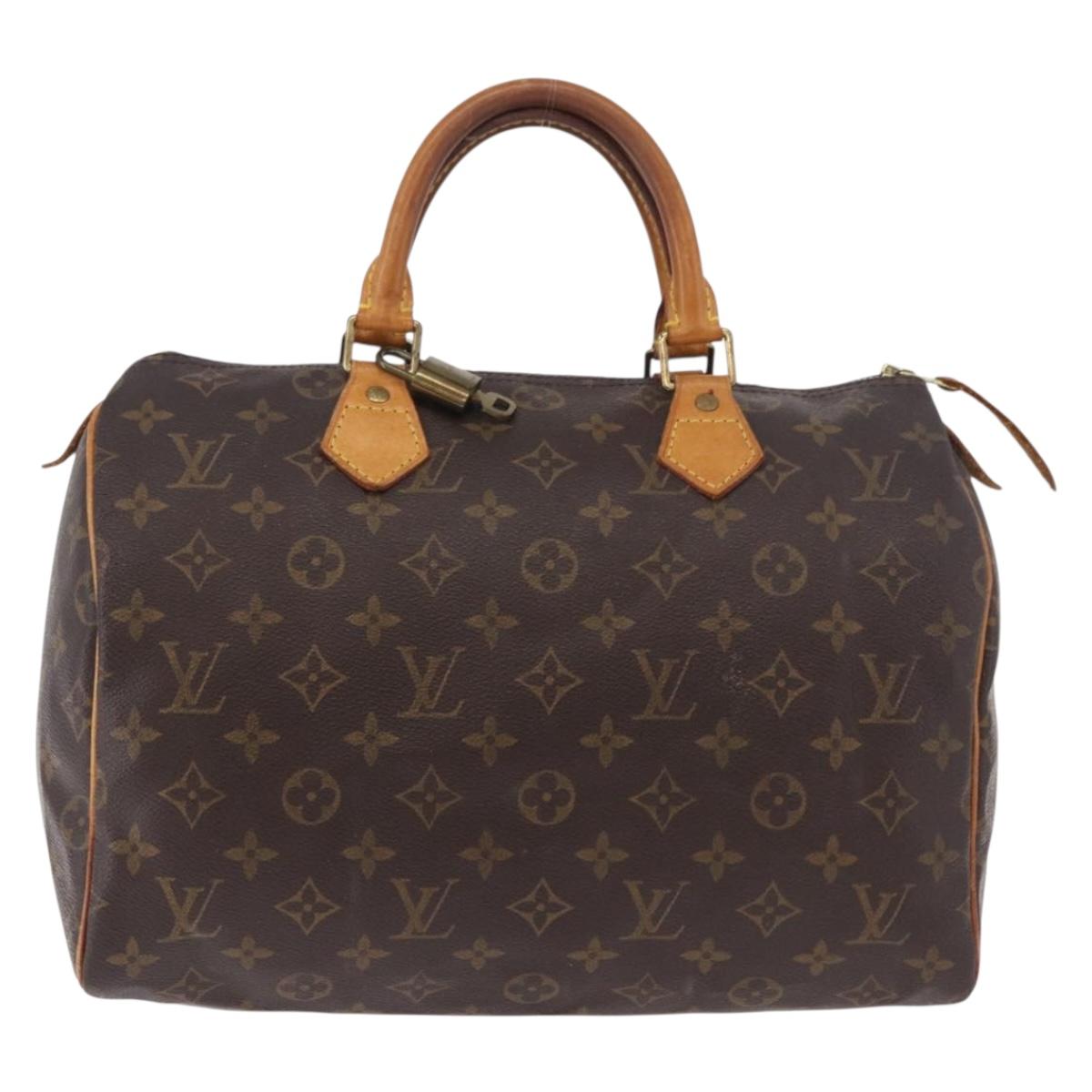 LOUIS VUITTON Monogram Speedy 30 Hand Bag M41526 LV Auth 183083A