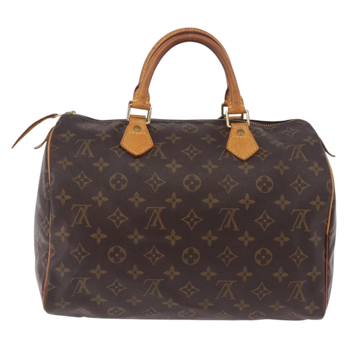 LOUIS VUITTON Monogram Speedy 30 Hand Bag M41526 LV Auth 183083A