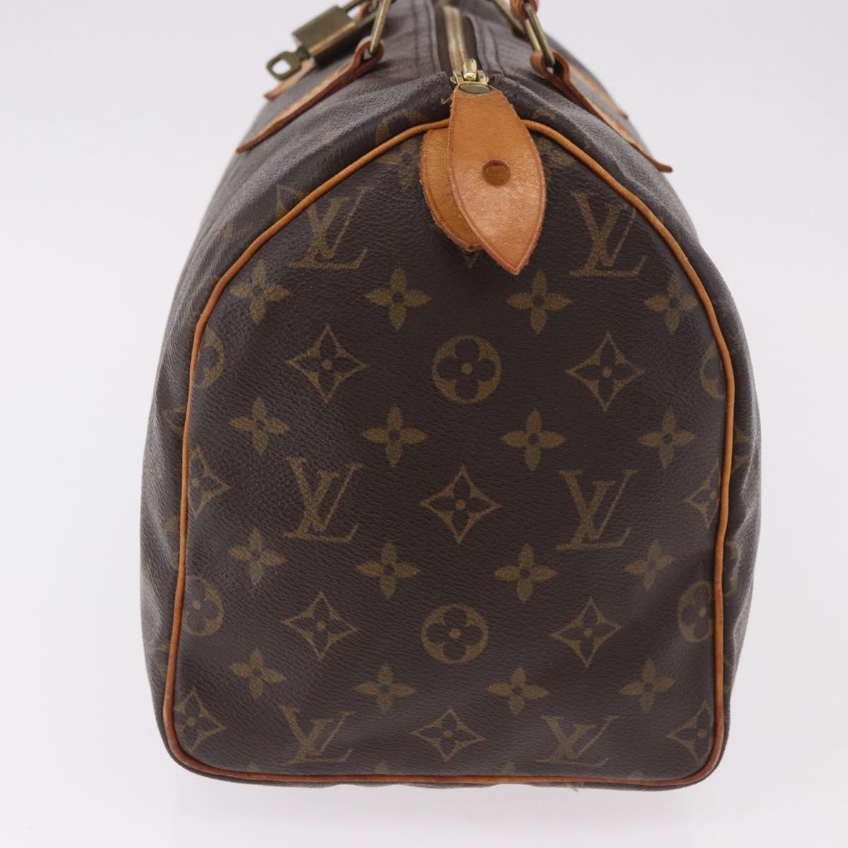 LOUIS VUITTON Monogram Speedy 30 Hand Bag M41526 LV Auth 183083A