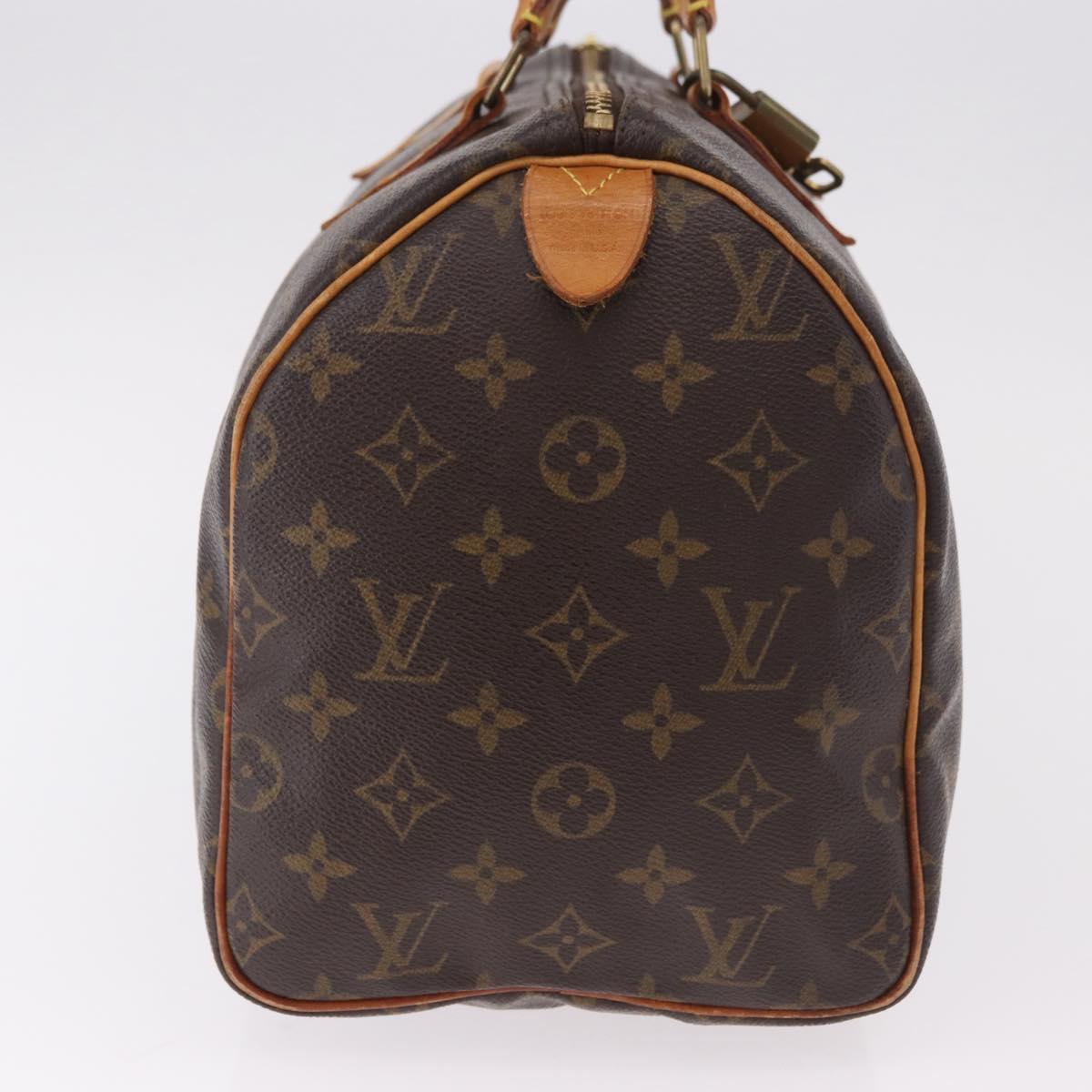 LOUIS VUITTON Monogram Speedy 30 Hand Bag M41526 LV Auth 183083A