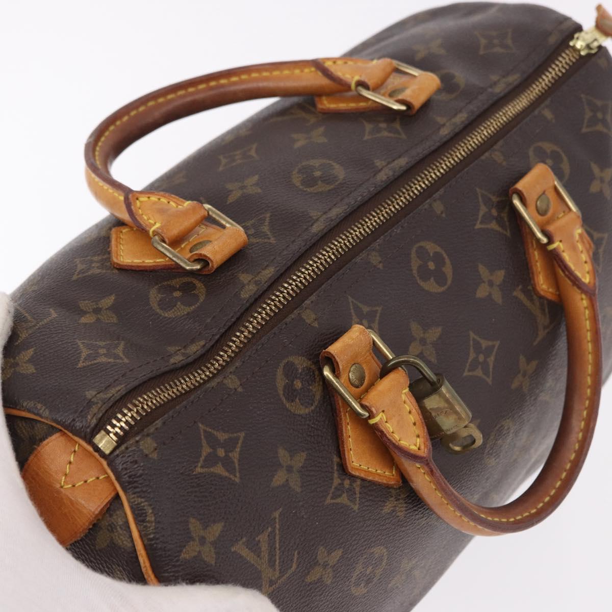 LOUIS VUITTON Monogram Speedy 30 Hand Bag M41526 LV Auth 183083A