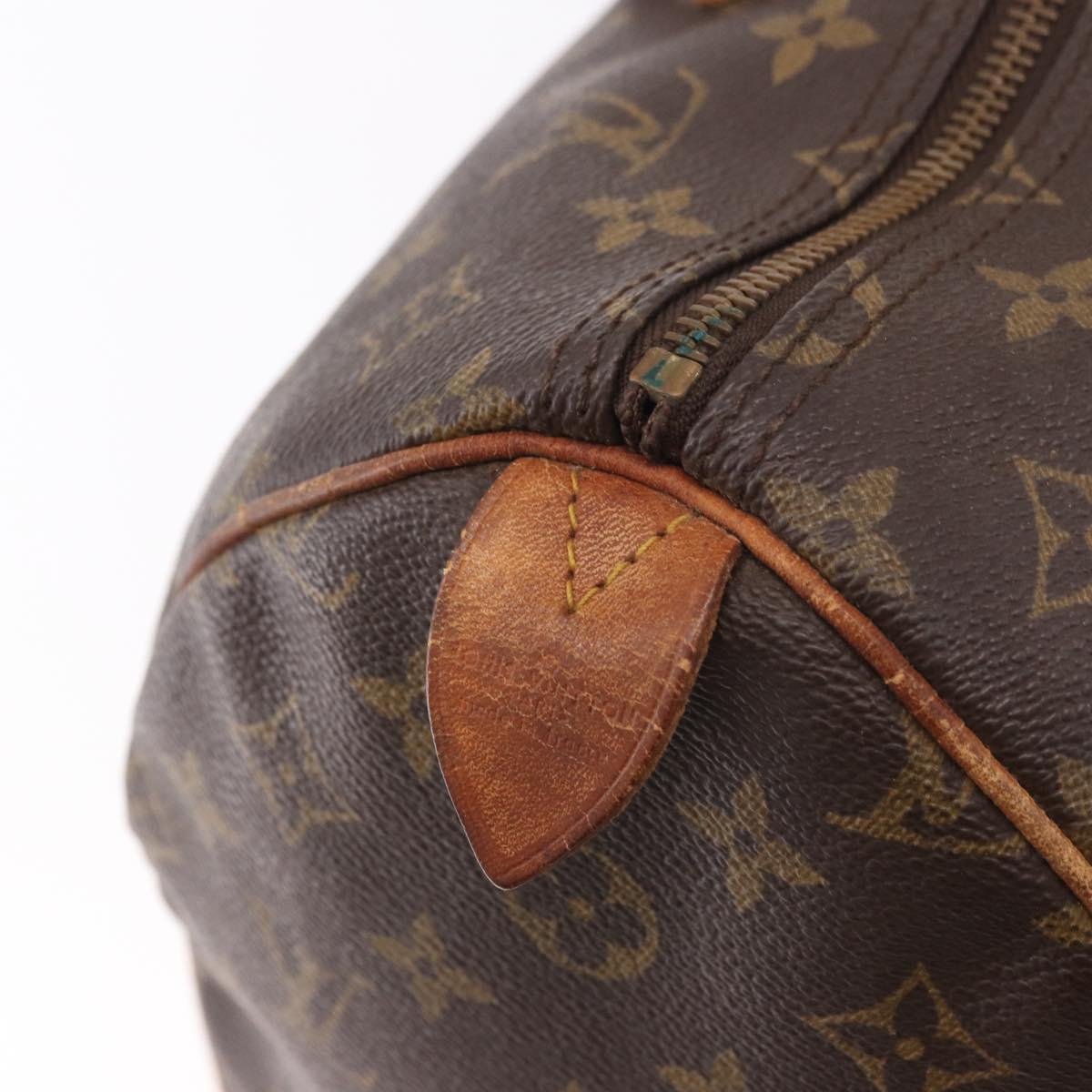 LOUIS VUITTON Monogram Speedy 35 Hand Bag M41524 LV Auth 183086