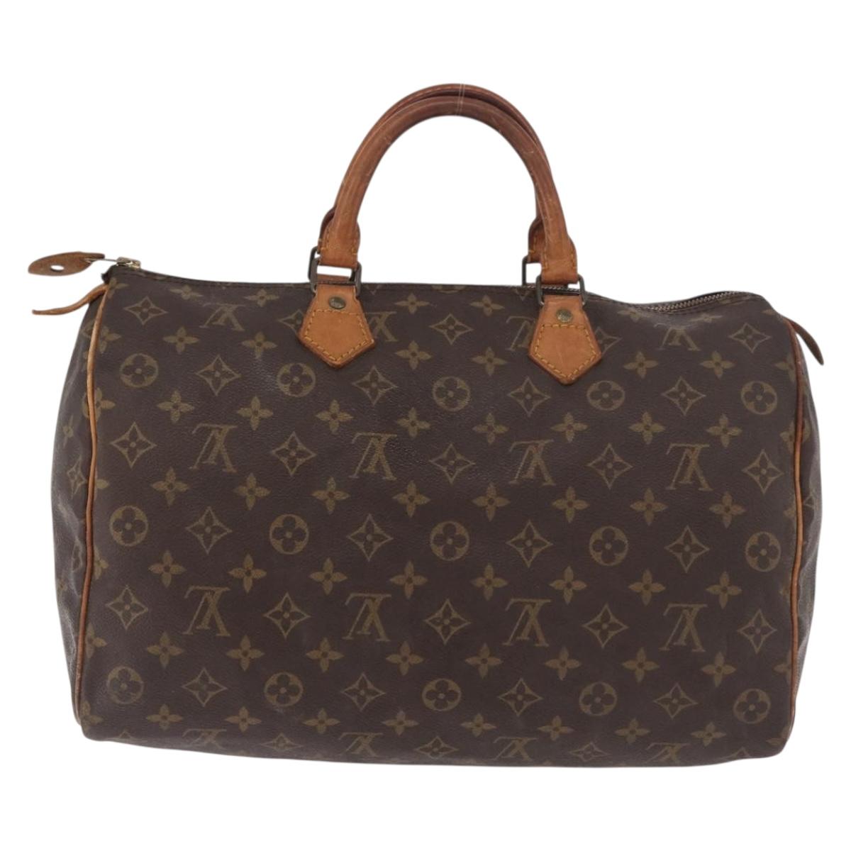 LOUIS VUITTON Monogram Speedy 35 Hand Bag M41524 LV Auth 183086
