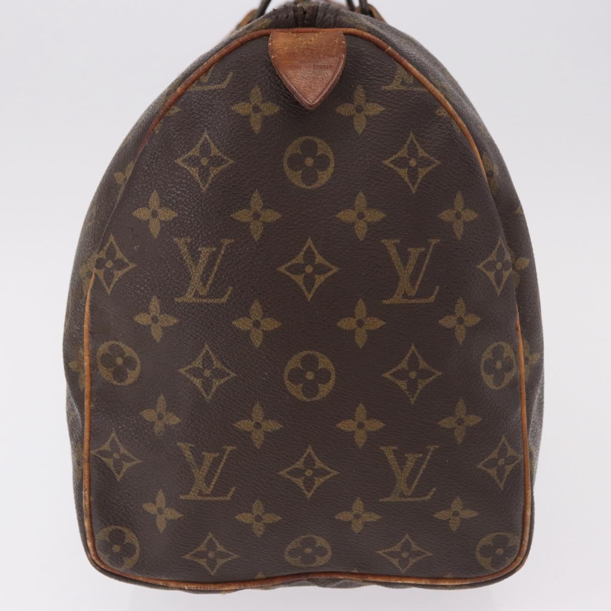 LOUIS VUITTON Monogram Speedy 35 Hand Bag M41524 LV Auth 183086