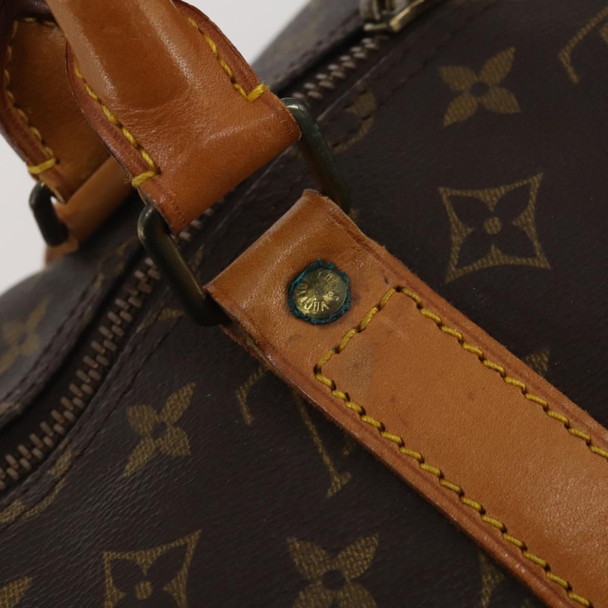 LOUIS VUITTON Monogram Keepall 55 Boston Bag M41424 LV Auth 183098A