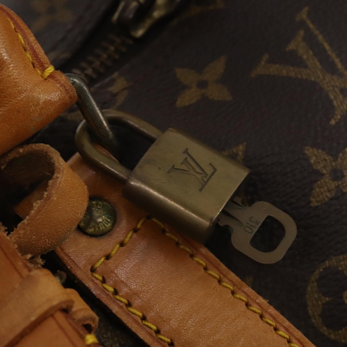 LOUIS VUITTON Monogram Keepall 55 Boston Bag M41424 LV Auth 183098A