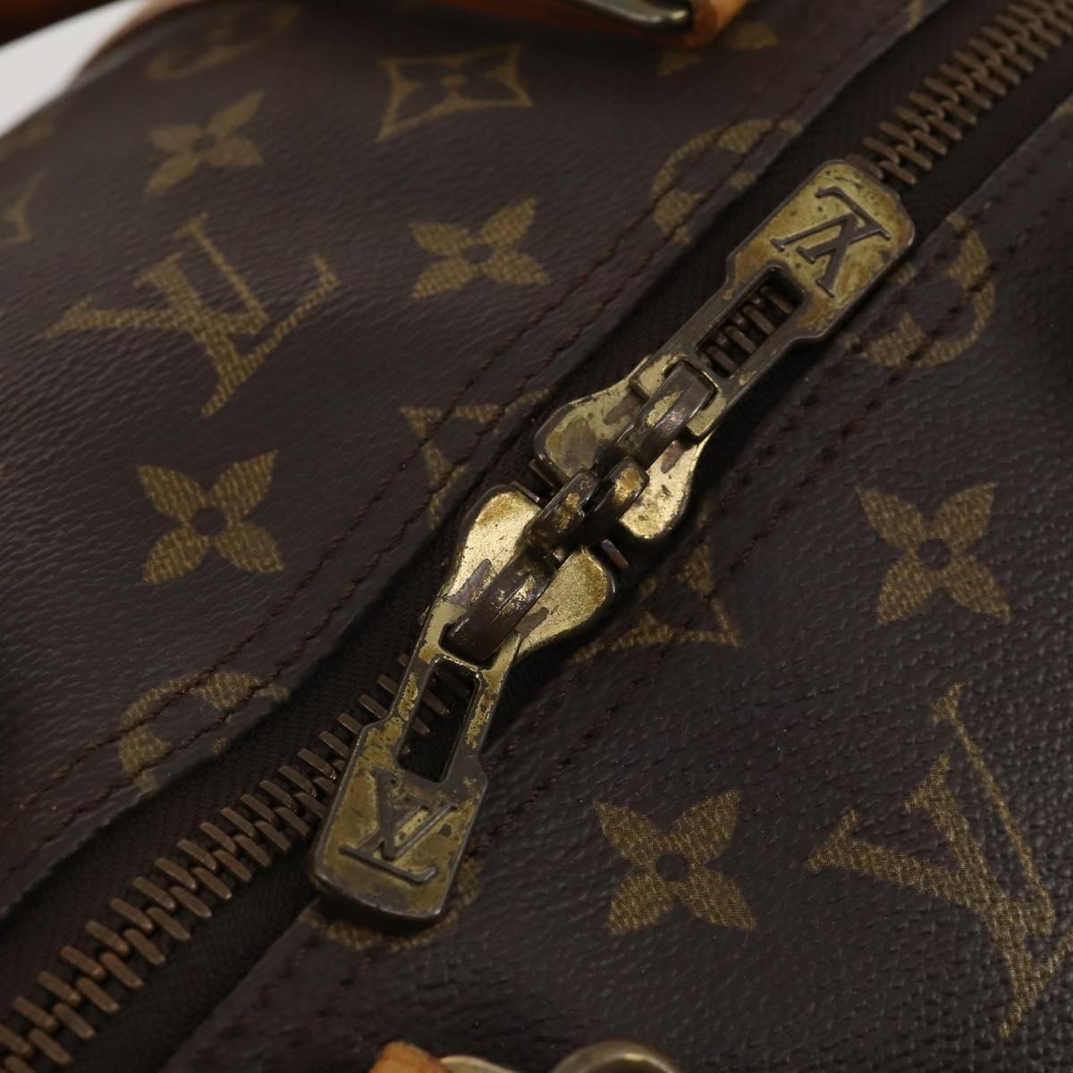 LOUIS VUITTON Monogram Keepall 55 Boston Bag M41424 LV Auth 183098A