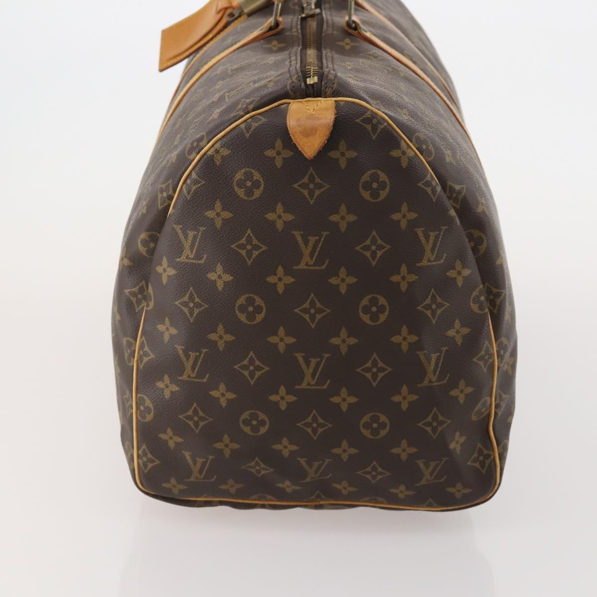 LOUIS VUITTON Monogram Keepall 55 Boston Bag M41424 LV Auth 183098A