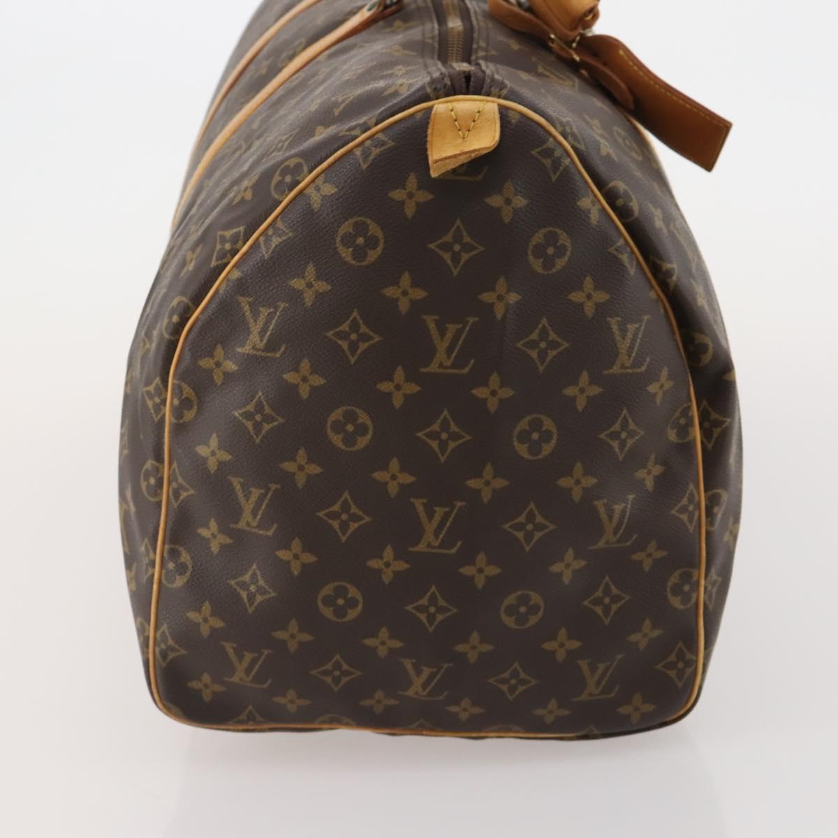 LOUIS VUITTON Monogram Keepall 55 Boston Bag M41424 LV Auth 183098A