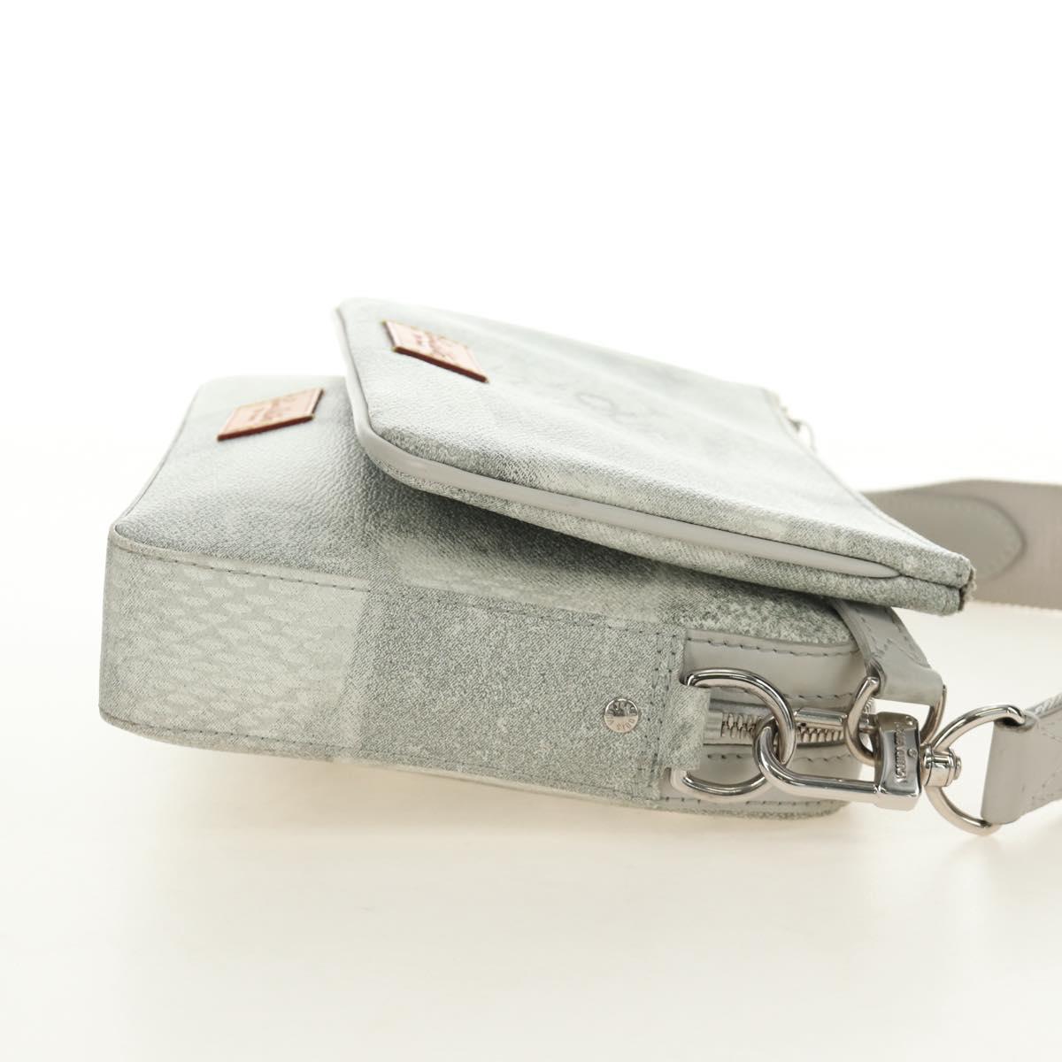 LOUIS VUITTON Damier Salt Trio Messenger Shoulder Bag White N50068 Auth 183100SM