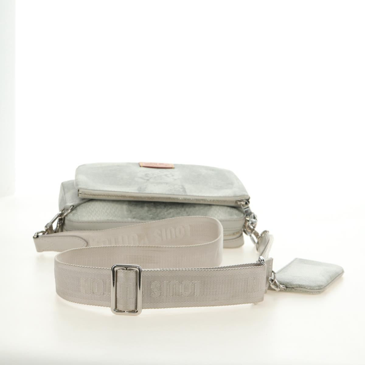 LOUIS VUITTON Damier Salt Trio Messenger Shoulder Bag White N50068 Auth 183100SM