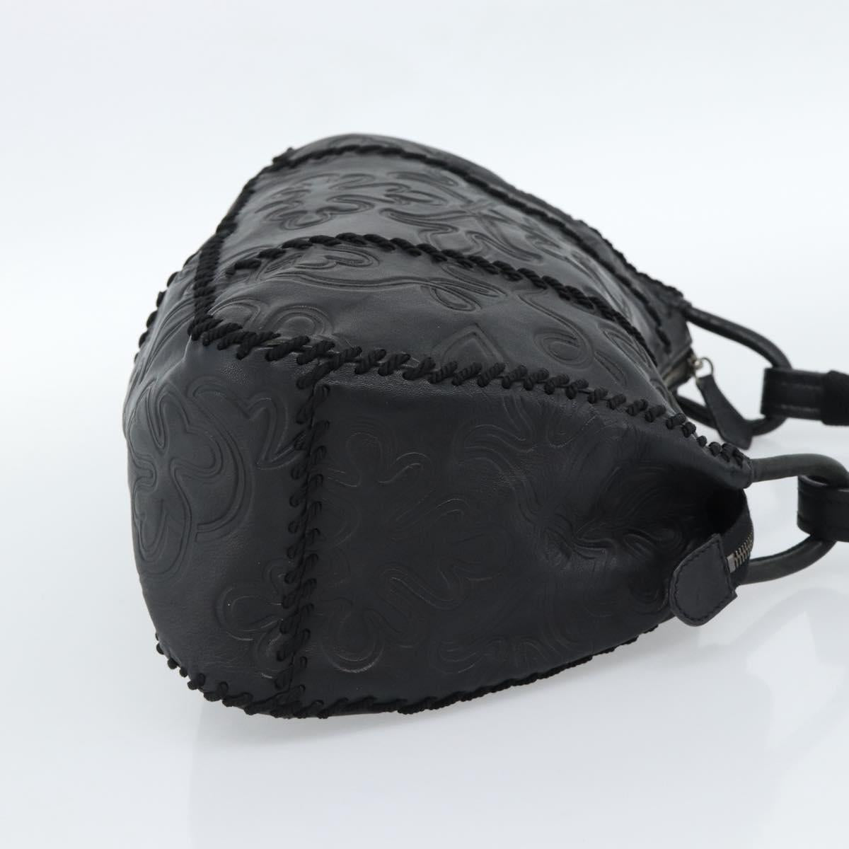 PRADA Shoulder Bag Leather Black Auth 183112SM