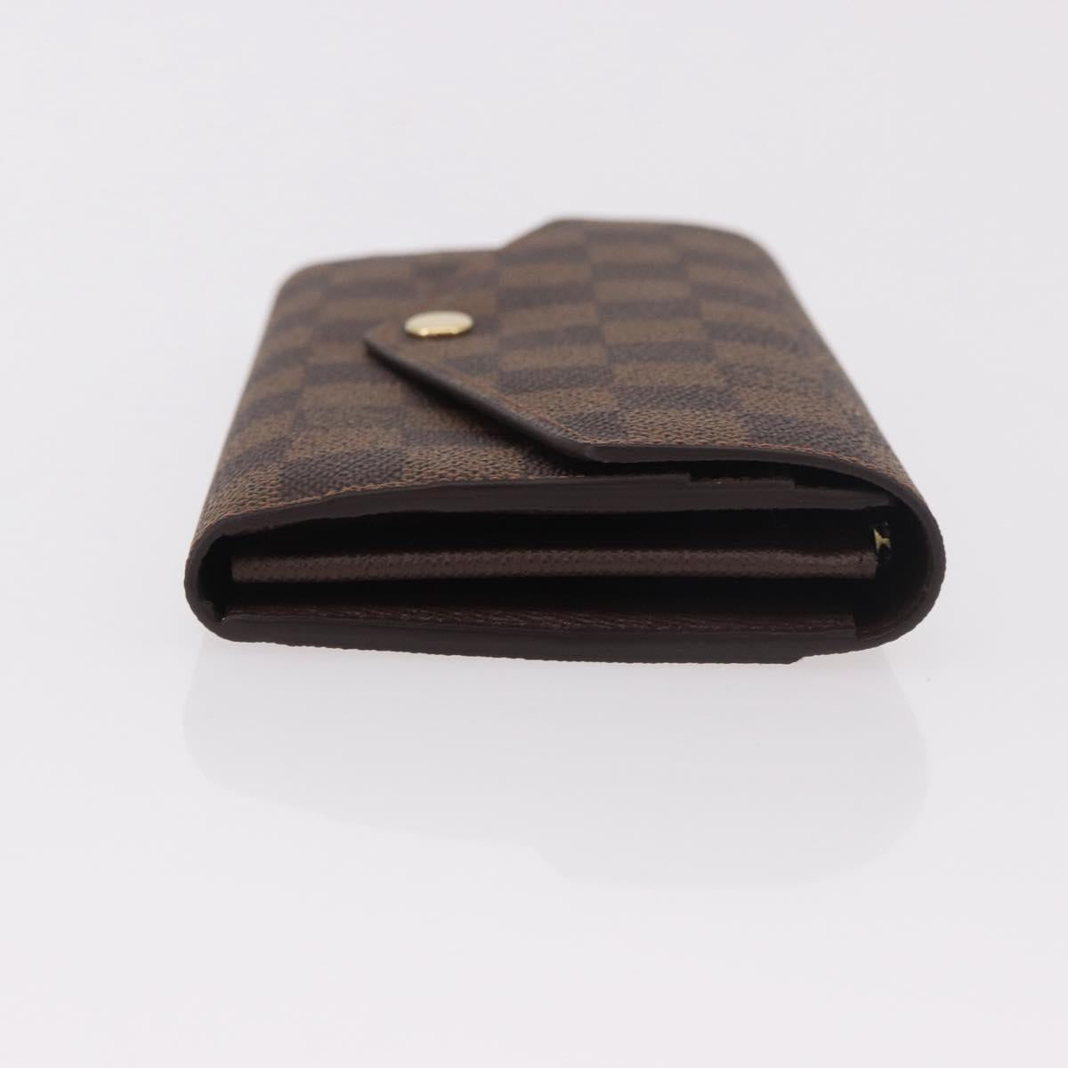 LOUIS VUITTON Damier Ebene Portefeuille Sarah Long Wallet N60491 Auth 183129SV