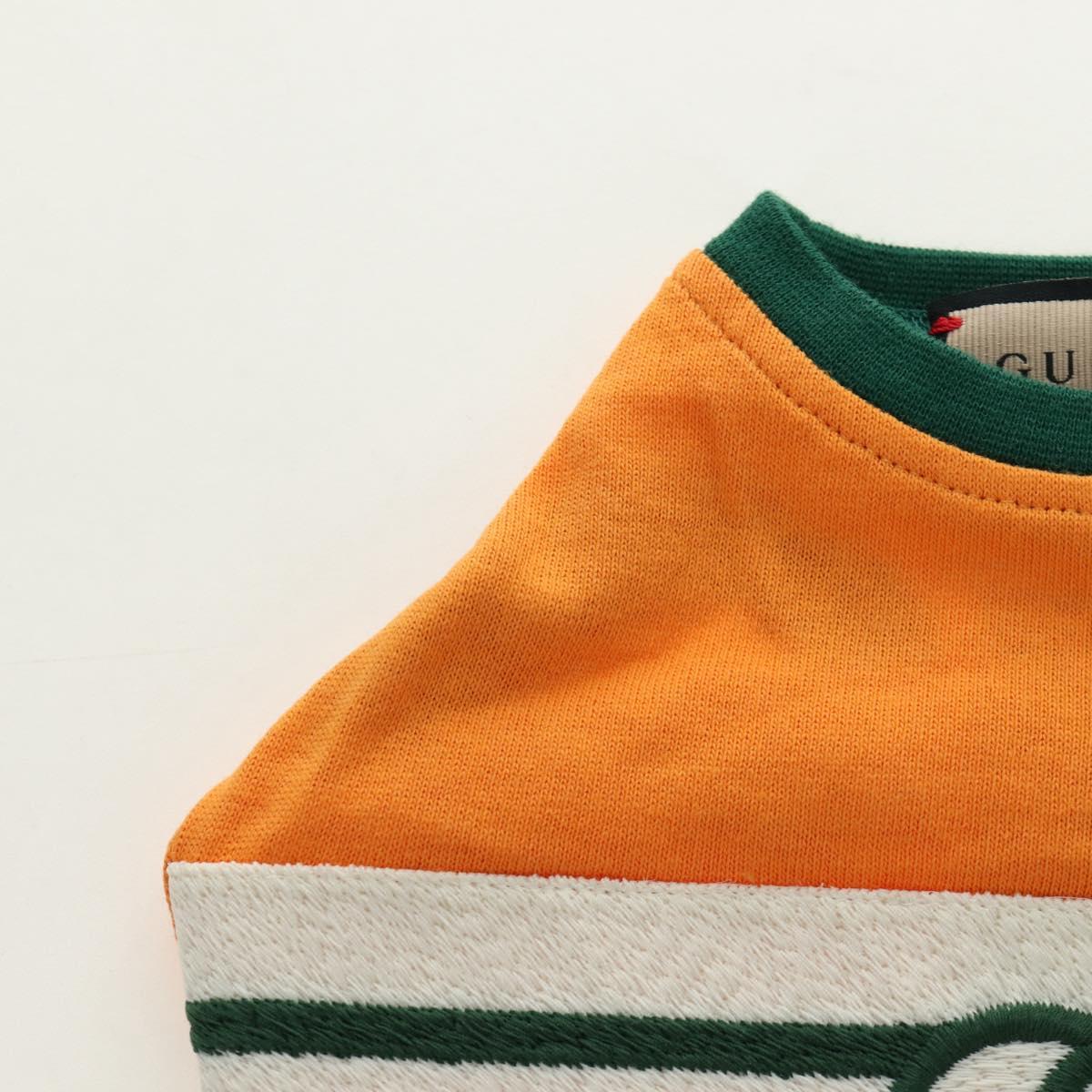 GUCCI Pet Shirt Cotton Orange Auth 183132M