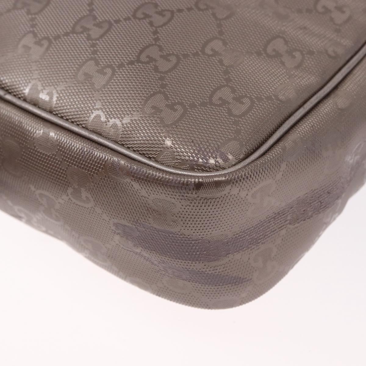 GUCCI GG Implementation Shoulder Bag PVC Pink Silver 233268 Auth 183135A