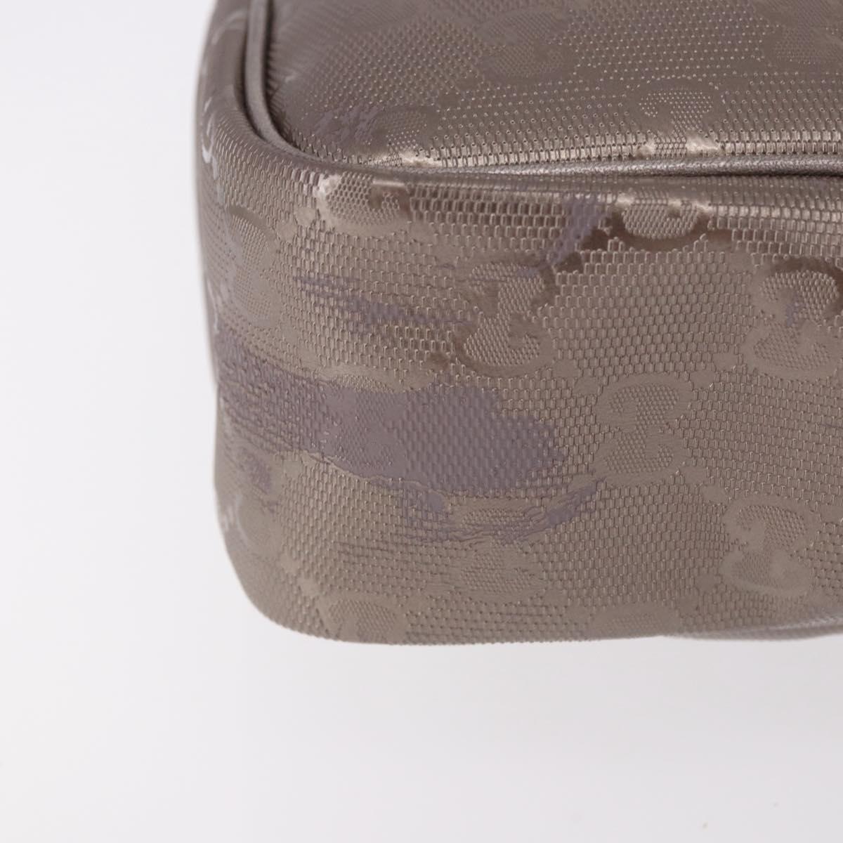 GUCCI GG Implementation Shoulder Bag PVC Pink Silver 233268 Auth 183135A