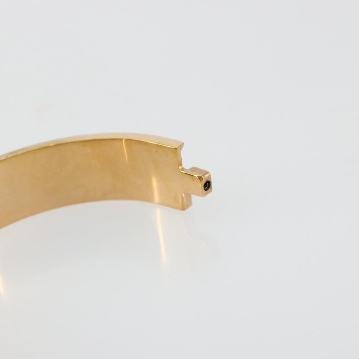 HERMES Click H Bracelet metal Orange Auth 183145