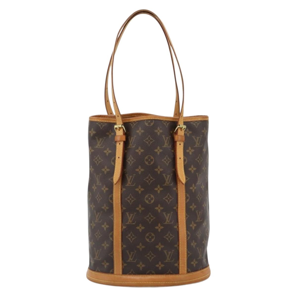 LOUIS VUITTON Monogram Bucket GM Shoulder Bag M42236 LV Auth 183178