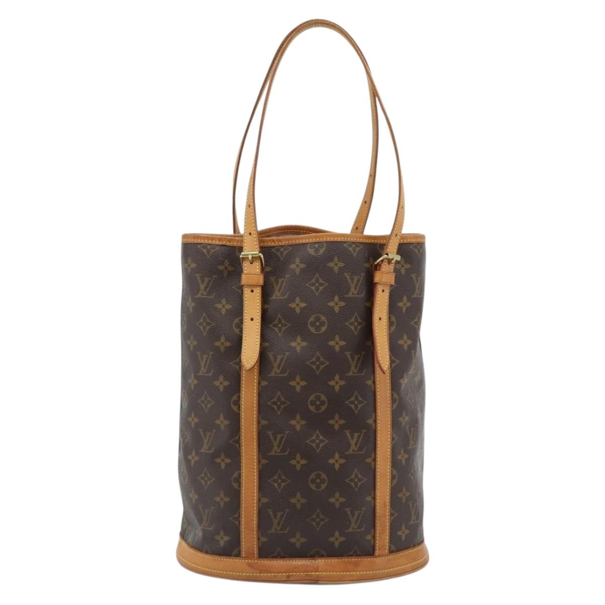 LOUIS VUITTON Monogram Bucket GM Shoulder Bag M42236 LV Auth 183178