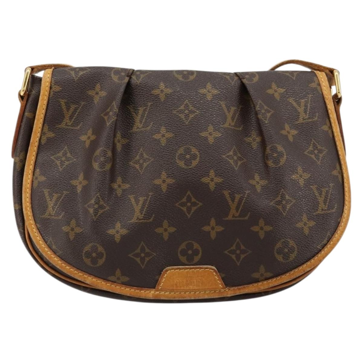 LOUIS VUITTON Monogram Menilmontant PM Shoulder Bag M40474 LV Auth 183182