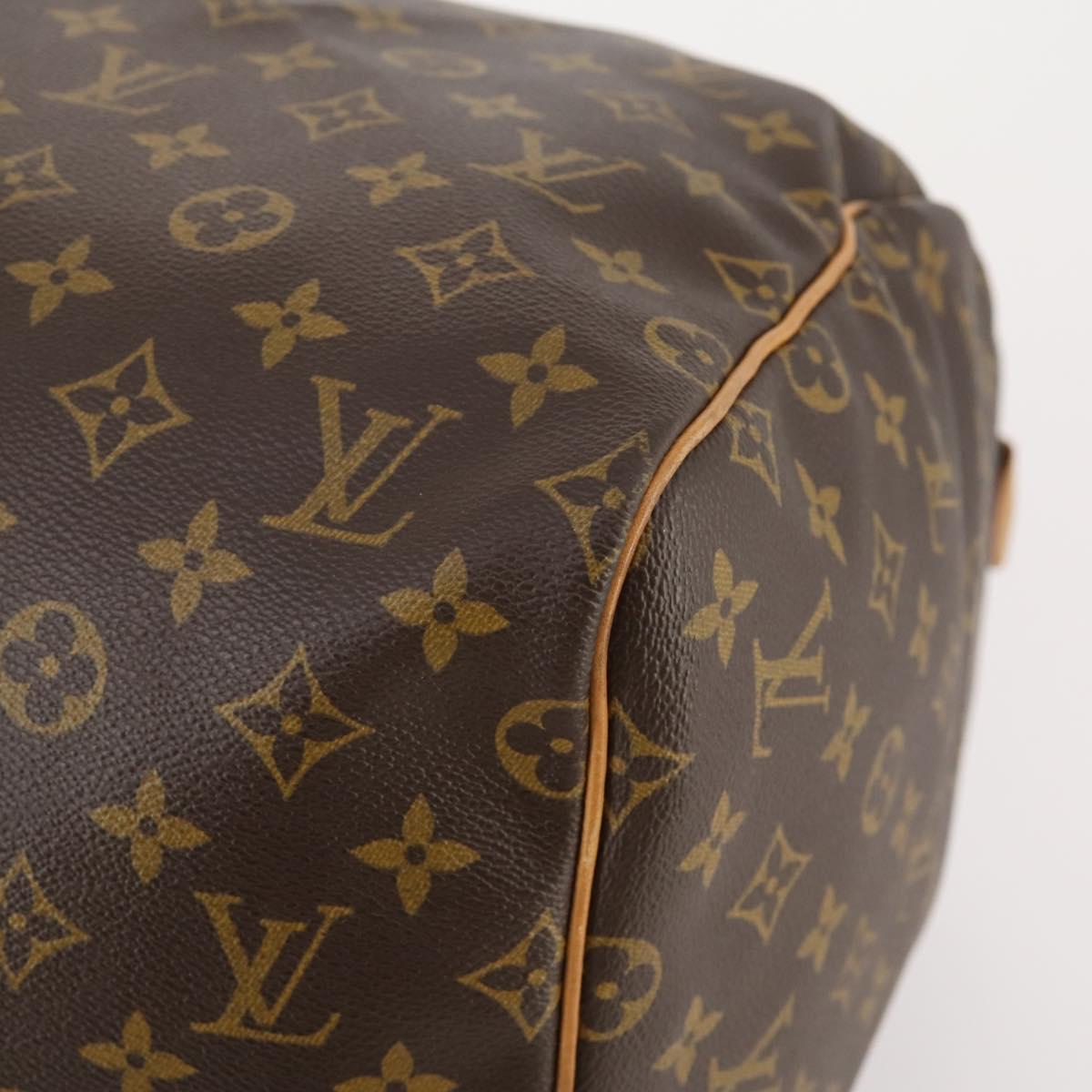 LOUIS VUITTON Monogram Keepall 55 Boston Bag M41424 LV Auth 183184