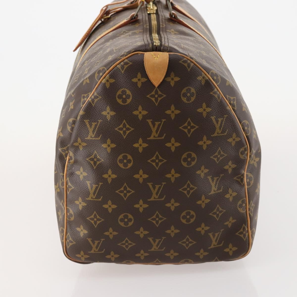 LOUIS VUITTON Monogram Keepall 55 Boston Bag M41424 LV Auth 183184
