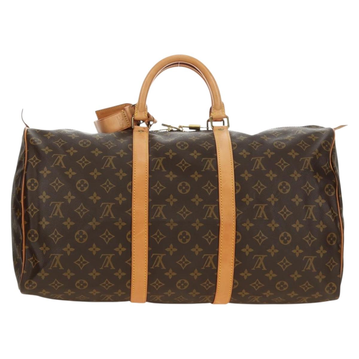 LOUIS VUITTON Monogram Keepall 50 Boston Bag M41426 LV Auth 183185SAV