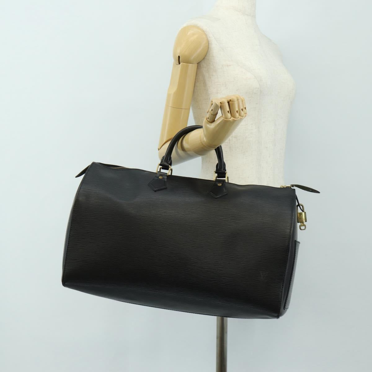 LOUIS VUITTON Epi Speedy 40 Hand Bag Black M42982 LV Auth 183190SAV