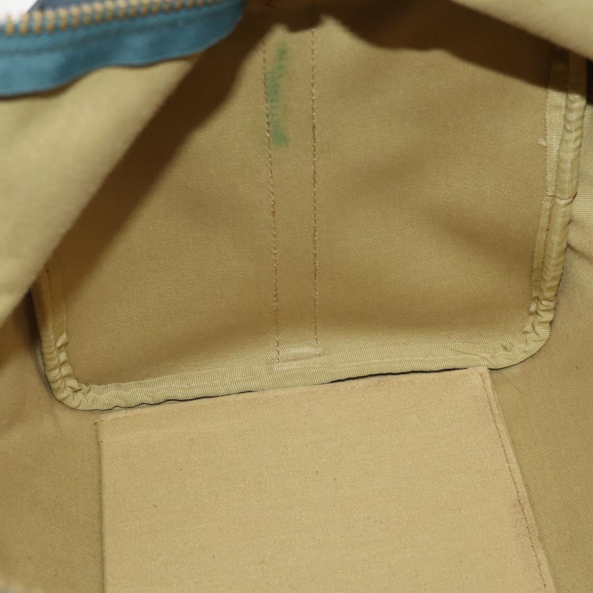 Polo Ralph Lauren Boston Bag Leather PVC Green Auth 183195A