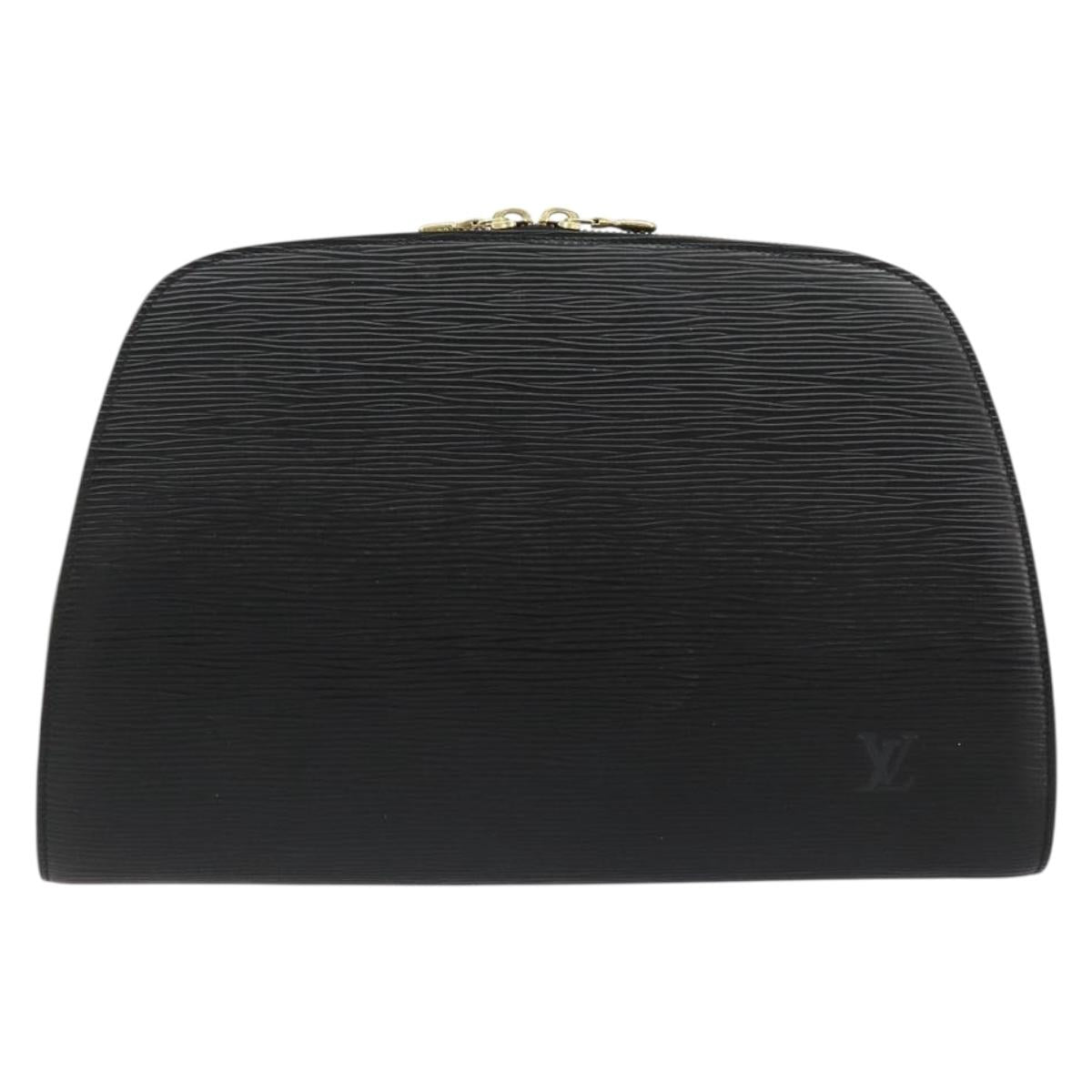 LOUIS VUITTON Epi Dauphine GM Cosmetic Pouch Black M48432 LV Auth 183204