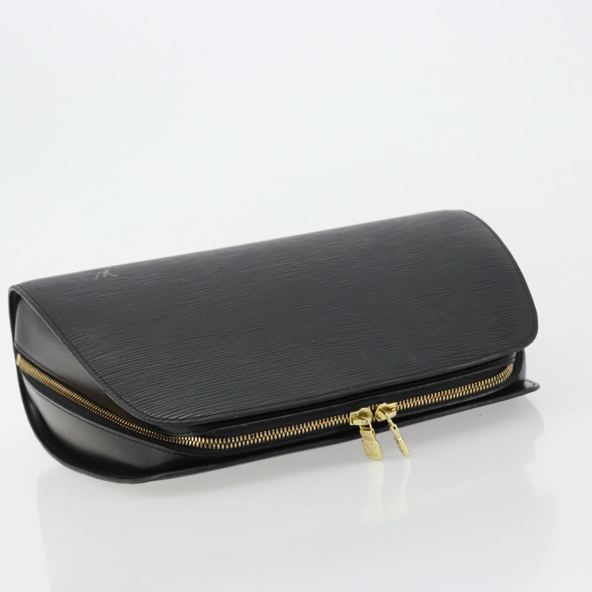 LOUIS VUITTON Epi Dauphine GM Cosmetic Pouch Black M48432 LV Auth 183204