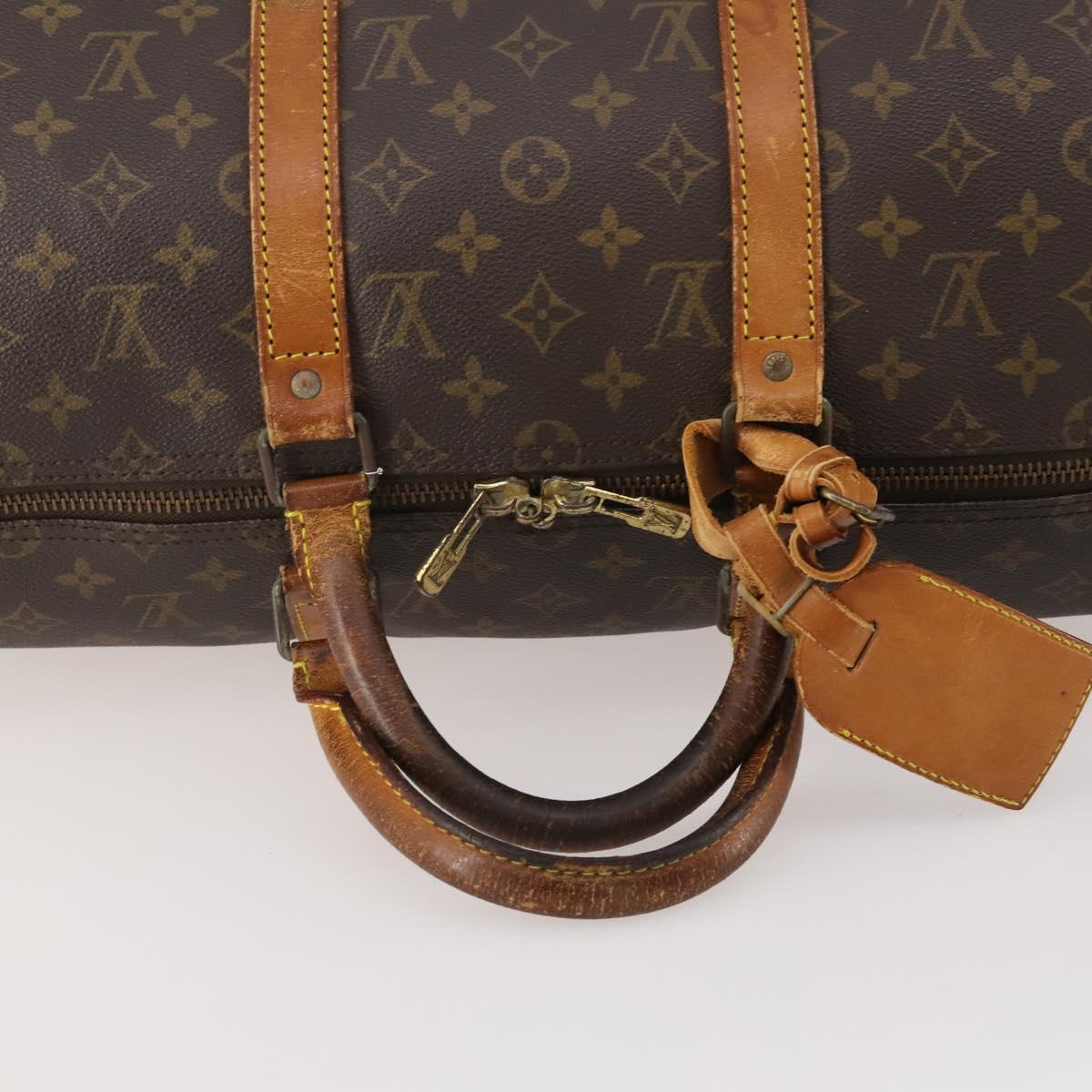 LOUIS VUITTON Monogram Keepall 50 Boston Bag M41426 LV Auth 183206