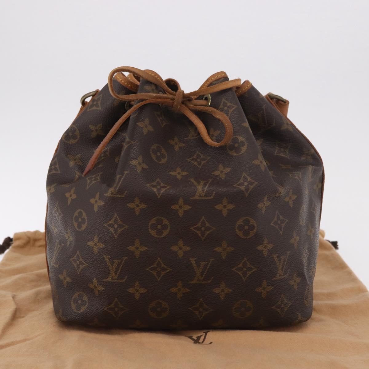 LOUIS VUITTON Monogram Petit Noe Shoulder Bag M42226 LV Auth 183207SAV