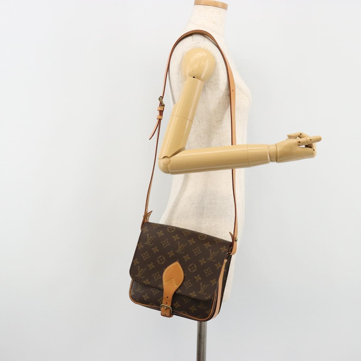 LOUIS VUITTON Monogram Cartouchiere MM Shoulder Bag M51253 LV Auth 183209