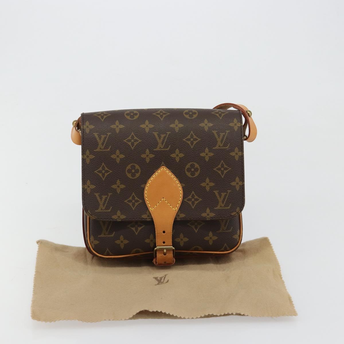 LOUIS VUITTON Monogram Cartouchiere MM Shoulder Bag M51253 LV Auth 183209
