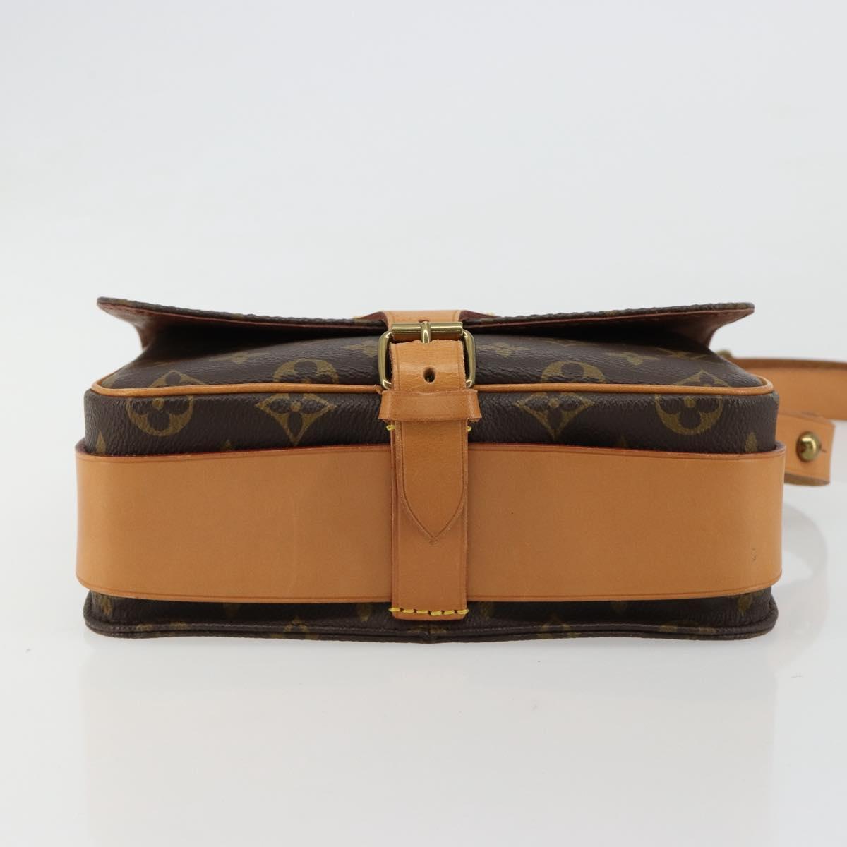 LOUIS VUITTON Monogram Cartouchiere MM Shoulder Bag M51253 LV Auth 183209
