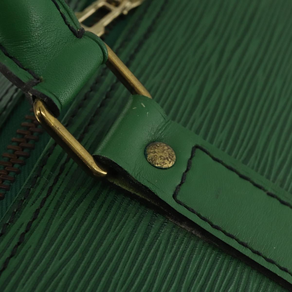 LOUIS VUITTON Epi Keepall 55 Boston Bag Green M42954 LV Auth 183211A