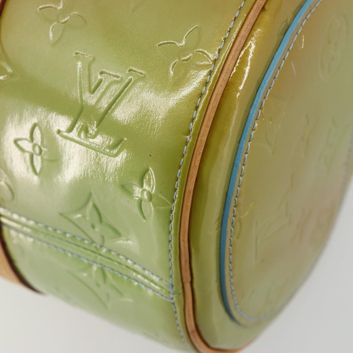 LOUIS VUITTON Monogram Vernis Bedford Hand Bag Baby Blue M91007 LV Auth 183212