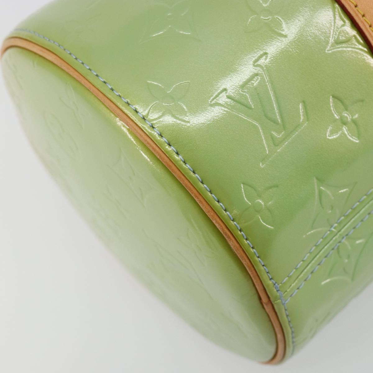 LOUIS VUITTON Monogram Vernis Bedford Hand Bag Baby Blue M91007 LV Auth 183212