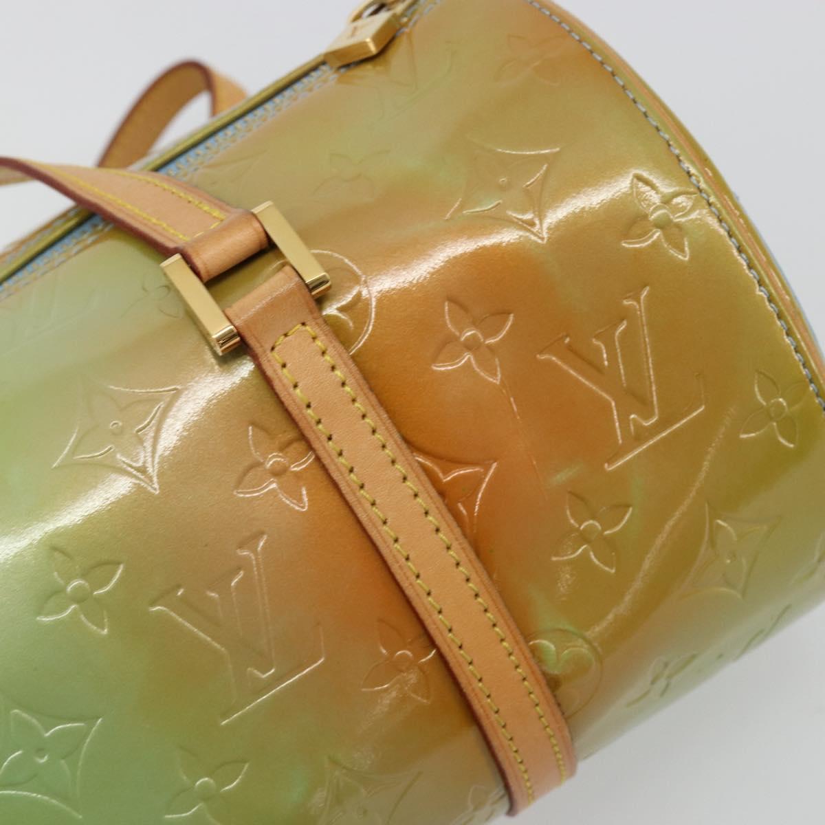 LOUIS VUITTON Monogram Vernis Bedford Hand Bag Baby Blue M91007 LV Auth 183212