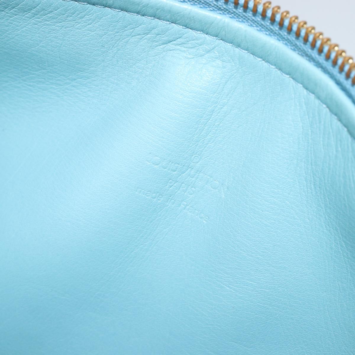 LOUIS VUITTON Monogram Vernis Bedford Hand Bag Baby Blue M91007 LV Auth 183212