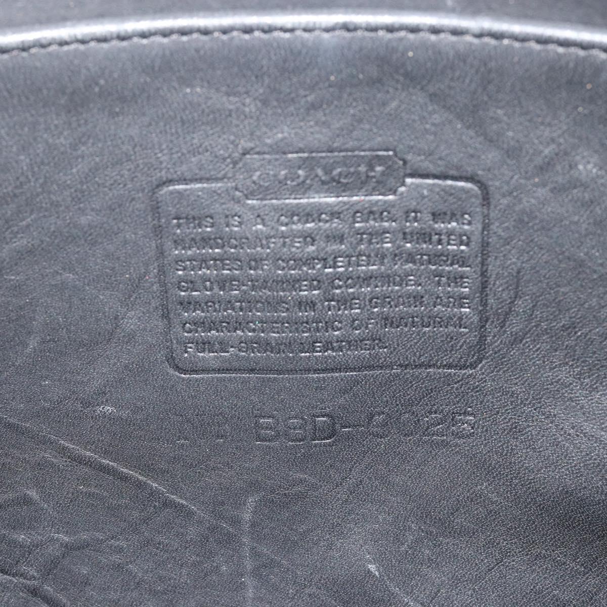 Coach Ergo Shoulder Bag Leather Black Gold Auth 183219A