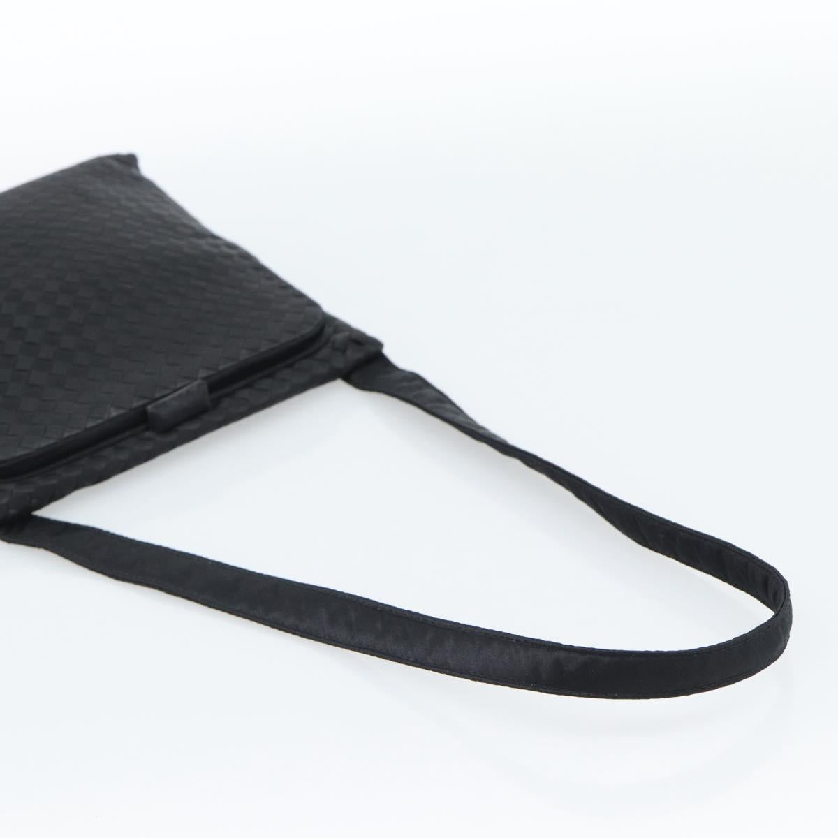 BOTTEGA VENETA INTRECCIATO Shoulder Bag Nylon Black Auth 183225A