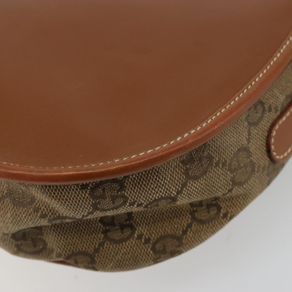 GUCCI GG Canvas Shoulder Bag Beige Gold 007 14 0074 Auth 183260