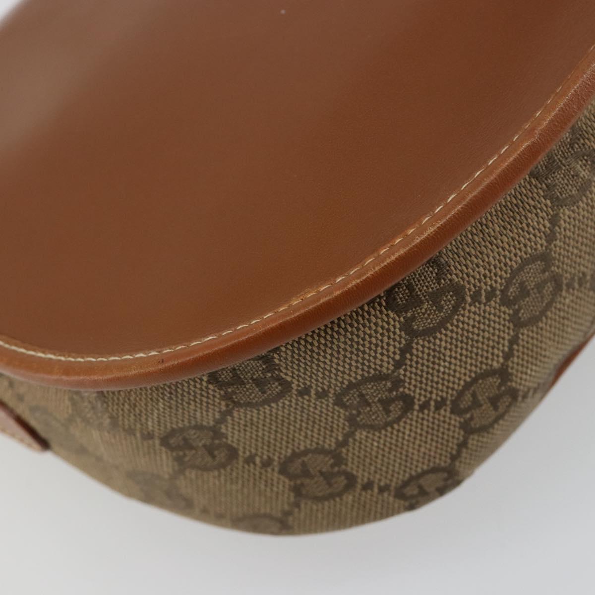 GUCCI GG Canvas Shoulder Bag Beige Gold 007 14 0074 Auth 183260