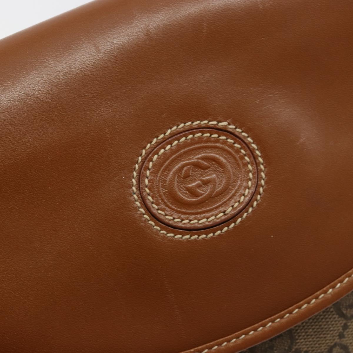 GUCCI GG Canvas Shoulder Bag Beige Gold 007 14 0074 Auth 183260