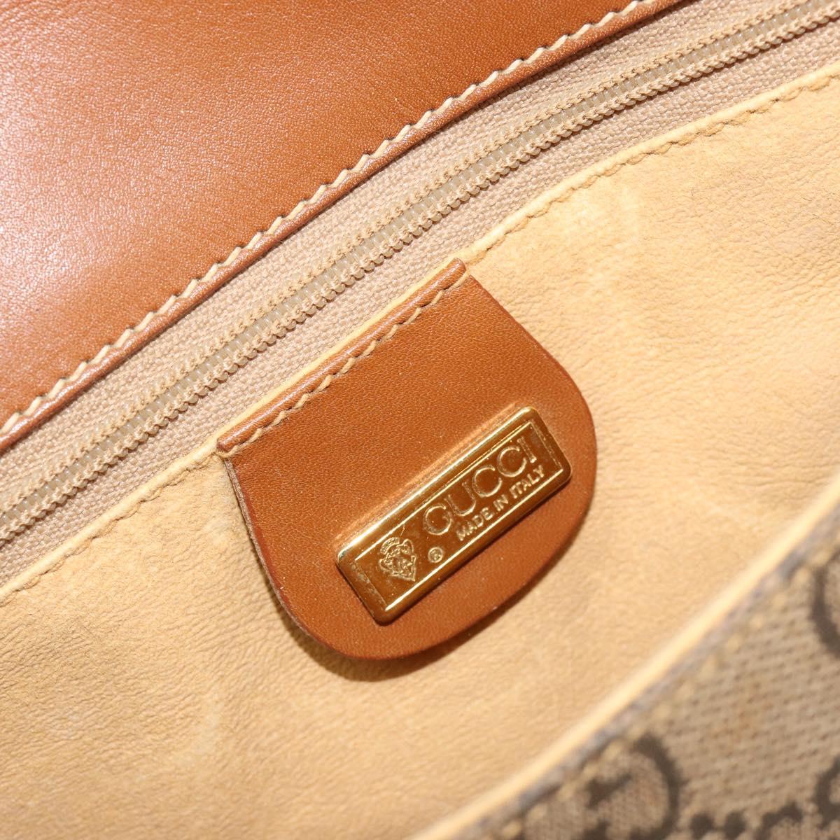 GUCCI GG Canvas Shoulder Bag Beige Gold 007 14 0074 Auth 183260