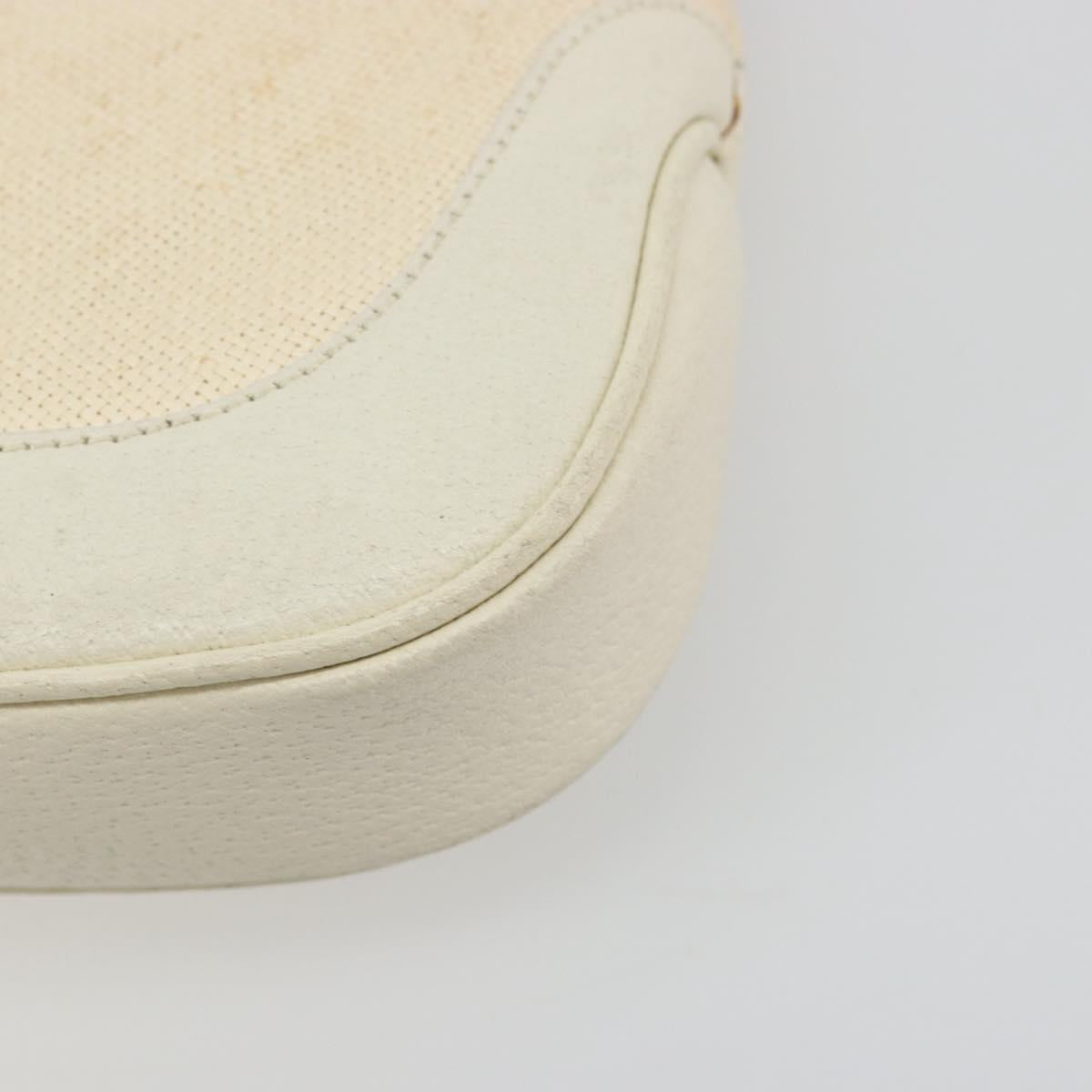 GUCCI Jackie Shoulder Bag Canvas Ivory Gold 001 3735 Auth 183266SAV
